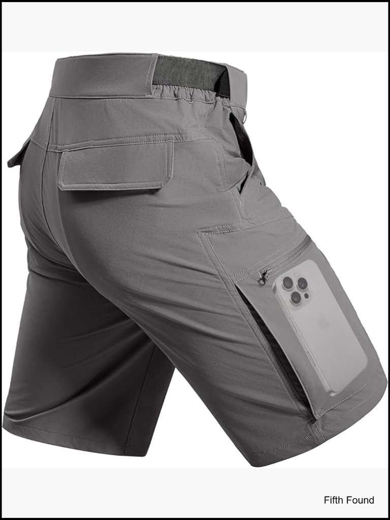 Men's Cargo Hiking Shorts With Belt Lightweight Quick Dry Tactical Shorts